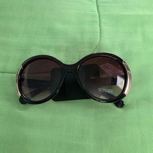 Big Round Black/Gold Glasses